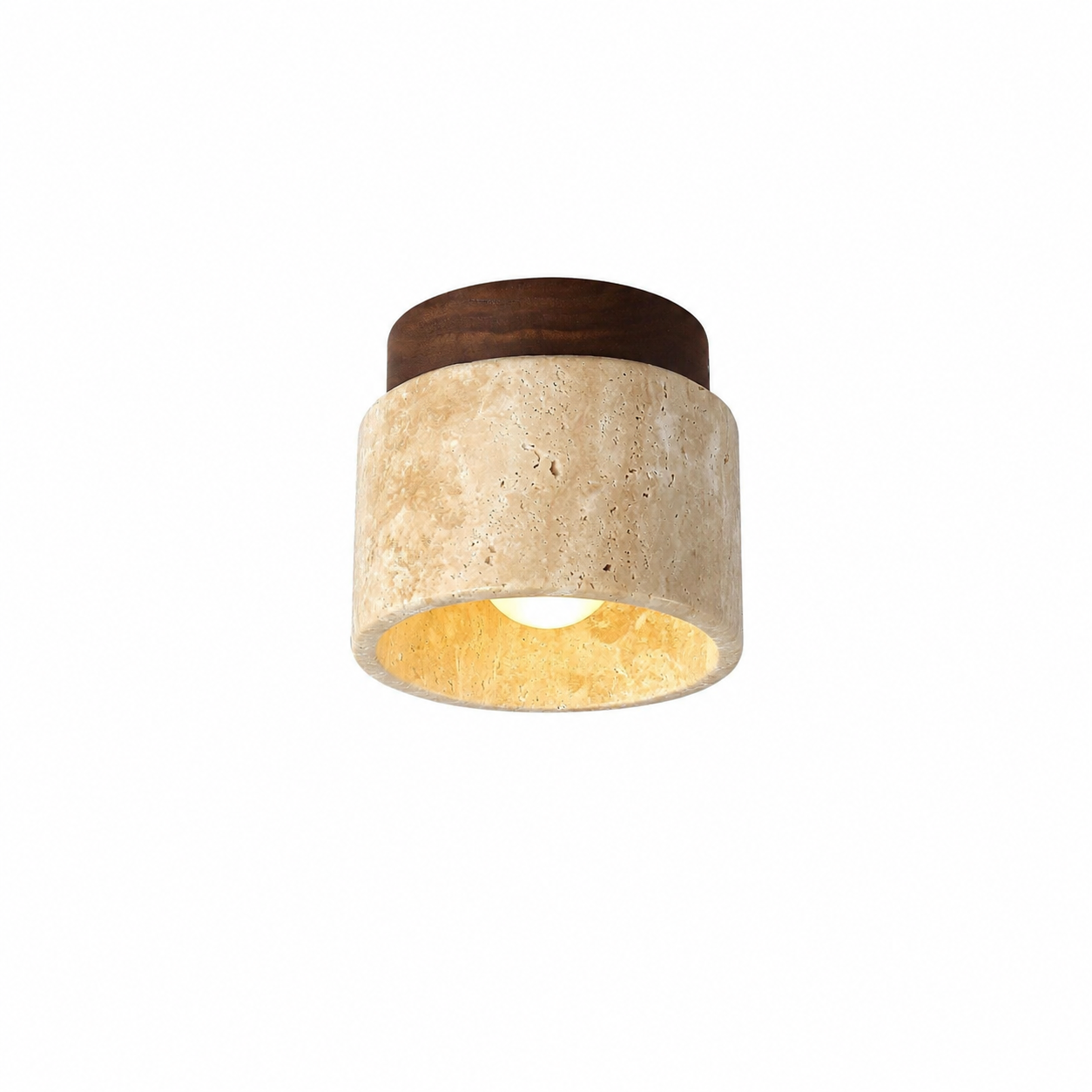 Casa Lumière Travertine Plafondlamp - Natuursteen Spotverlichting