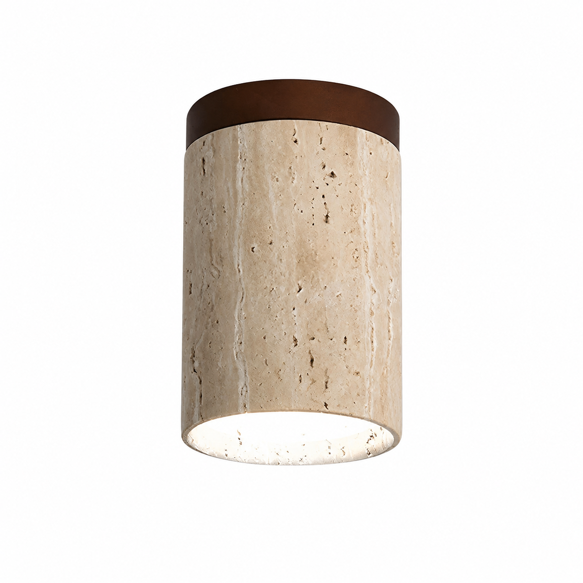 Casa Lumière Travertine Plafondlamp - Natuursteen Spotverlichting