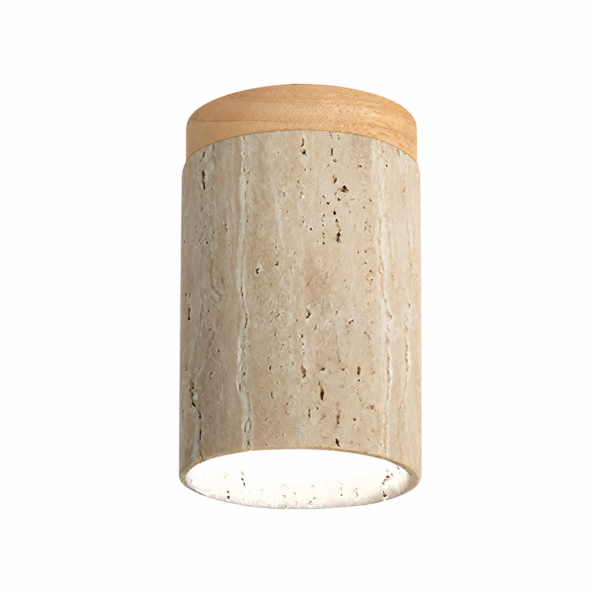Casa Lumière Travertine Plafondlamp - Natuursteen Spotverlichting