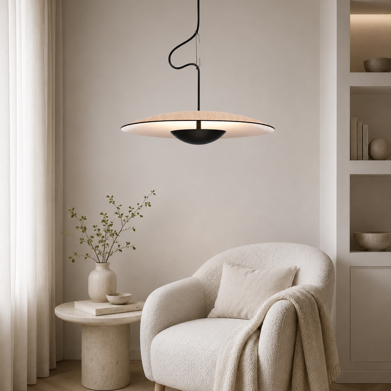 Casa Lumière Ginger Nordic Metalen Hanglamp - Metalen Design Lamp
