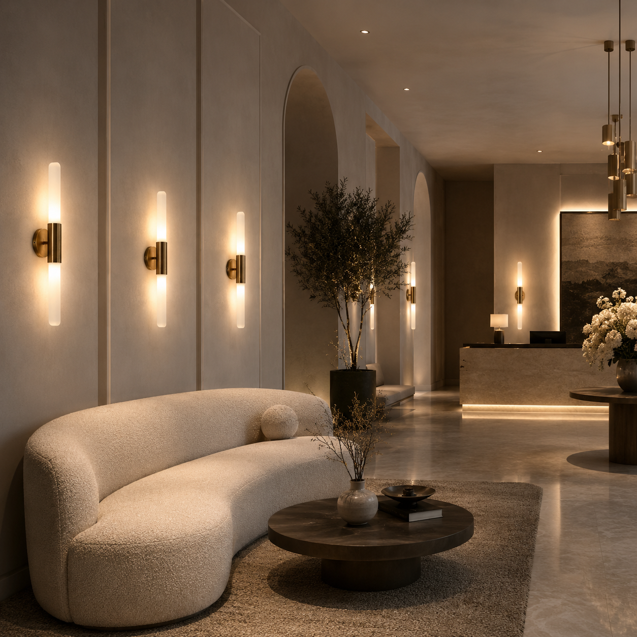 Casa Lumière Luxe Nordic Wandlamp - Geribbeld Glas & Metalen Houder