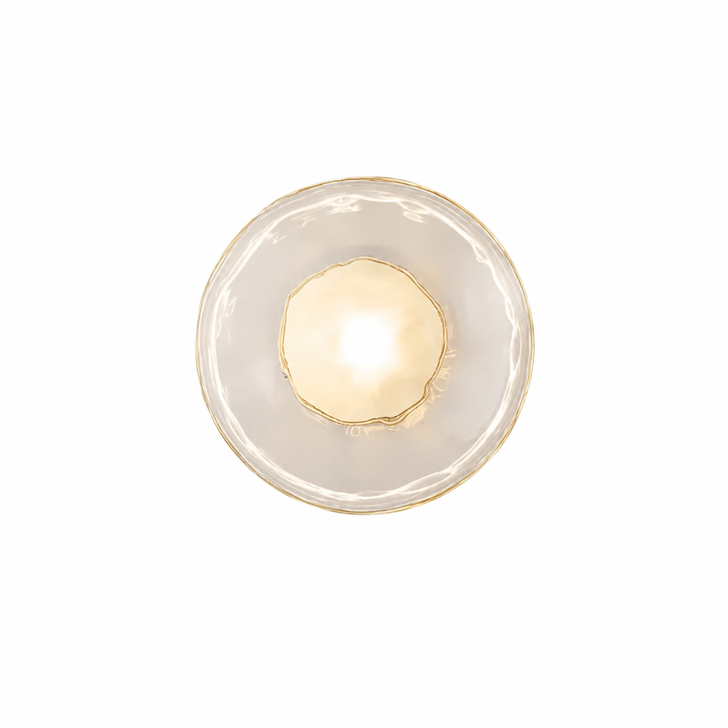 Casa Lumière Nordic Glazen Wandlamp - Ronde Design Lamp met Sfeerverlichting