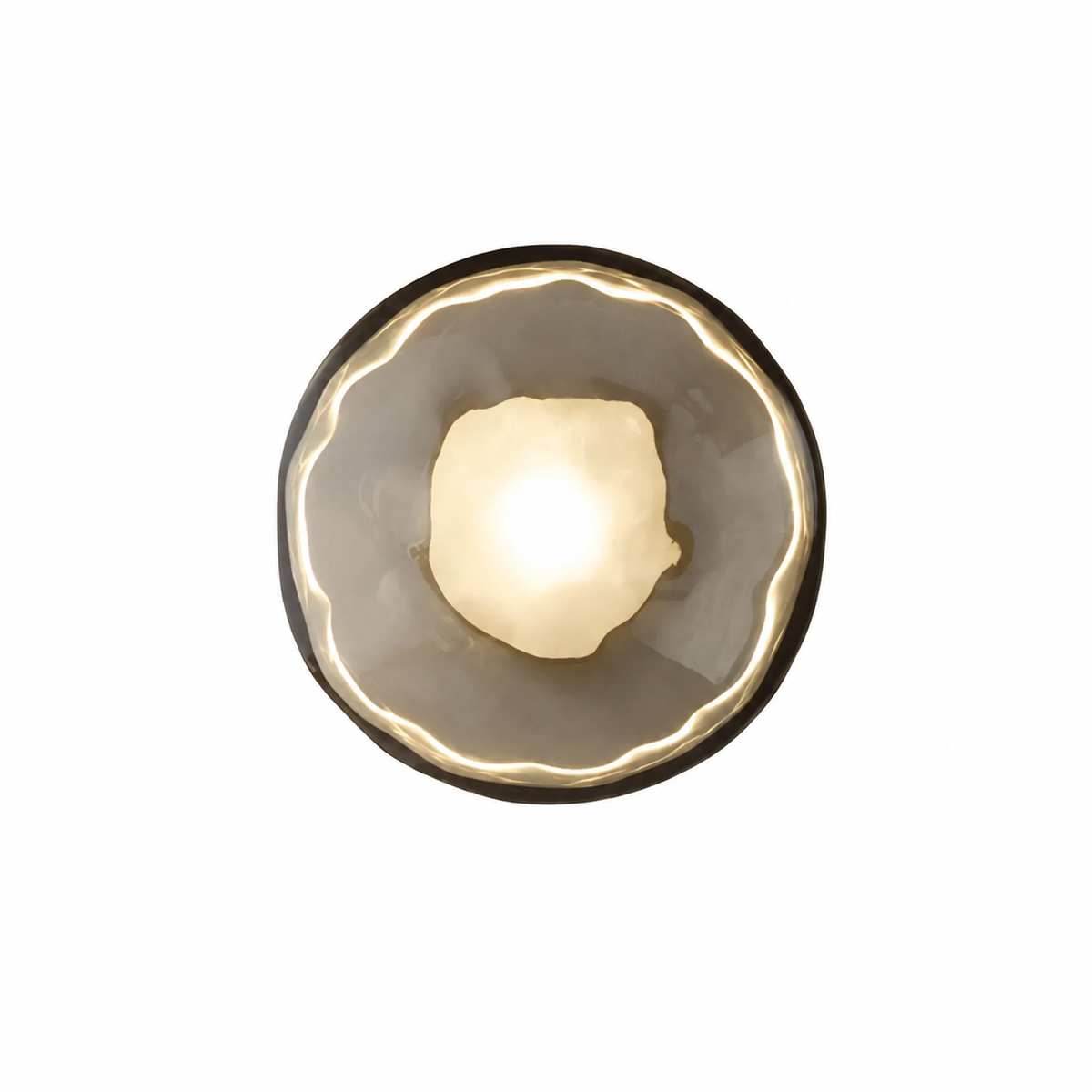 Casa Lumière Nordic Glazen Wandlamp - Ronde Design Lamp met Sfeerverlichting