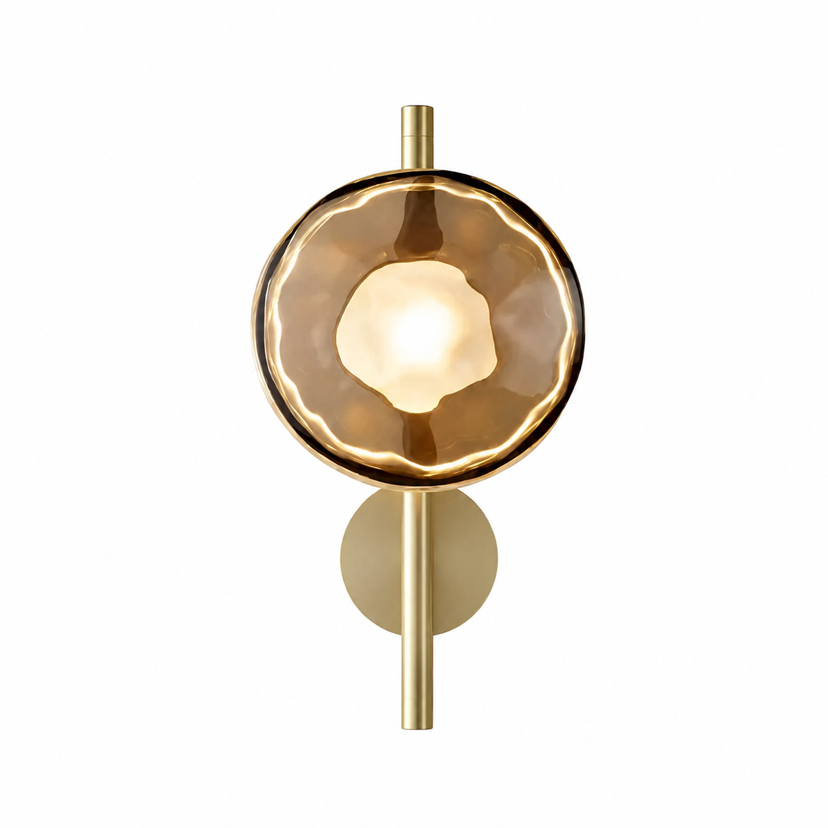 Casa Lumière Nordic Glazen Wandlamp - Ronde Design Lamp met Sfeerverlichting