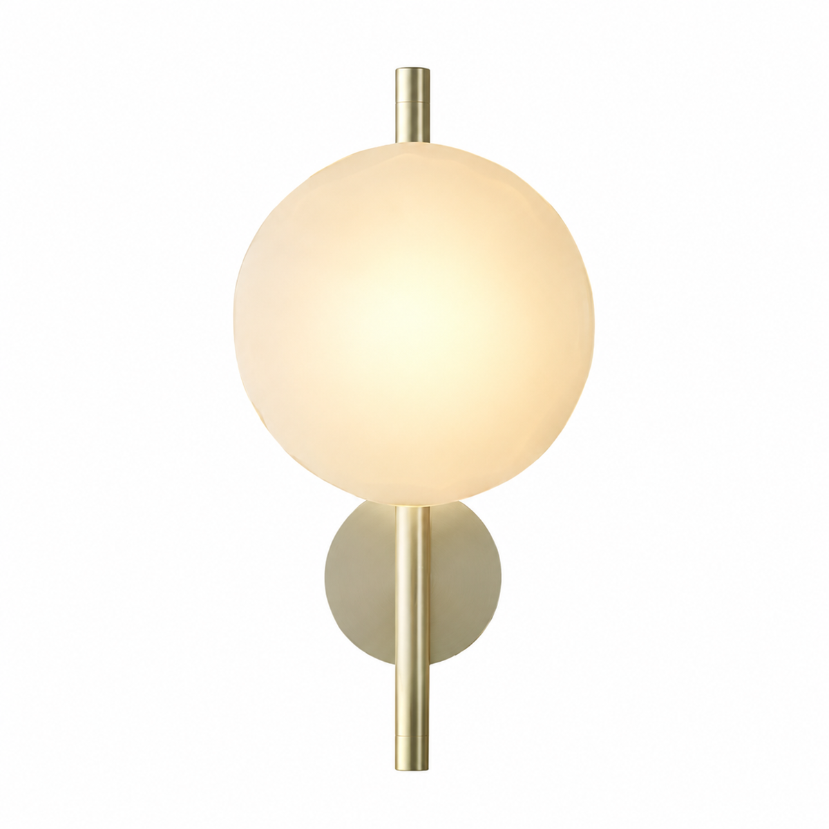 Casa Lumière Nordic Glazen Wandlamp - Ronde Design Lamp met Sfeerverlichting