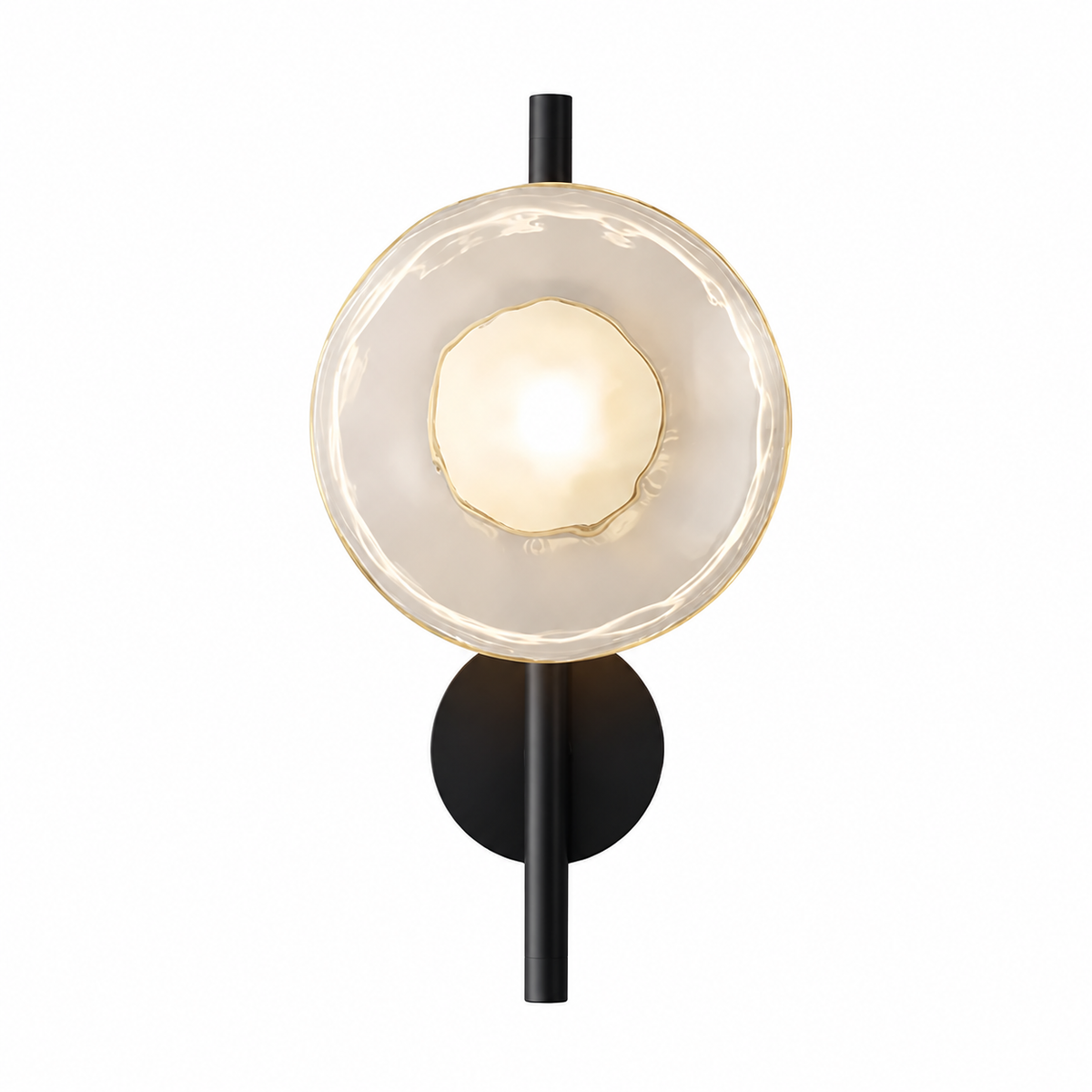 Casa Lumière Nordic Glazen Wandlamp - Ronde Design Lamp met Sfeerverlichting