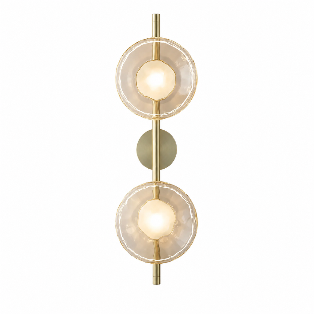 Casa Lumière Nordic Glazen Wandlamp - Ronde Design Lamp met Sfeerverlichting