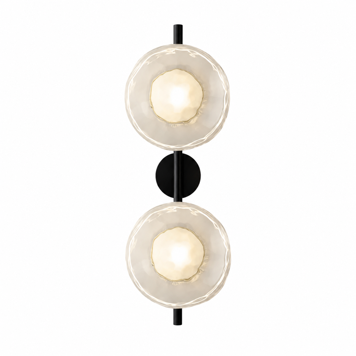 Casa Lumière Nordic Glazen Wandlamp - Ronde Design Lamp met Sfeerverlichting