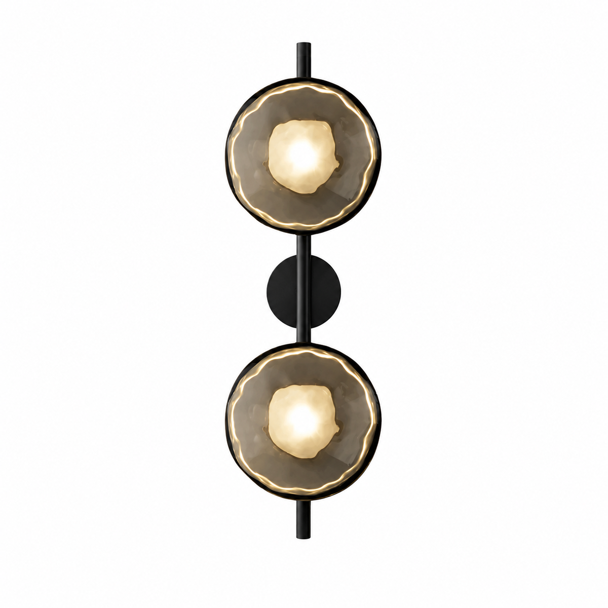 Casa Lumière Nordic Glazen Wandlamp - Ronde Design Lamp met Sfeerverlichting