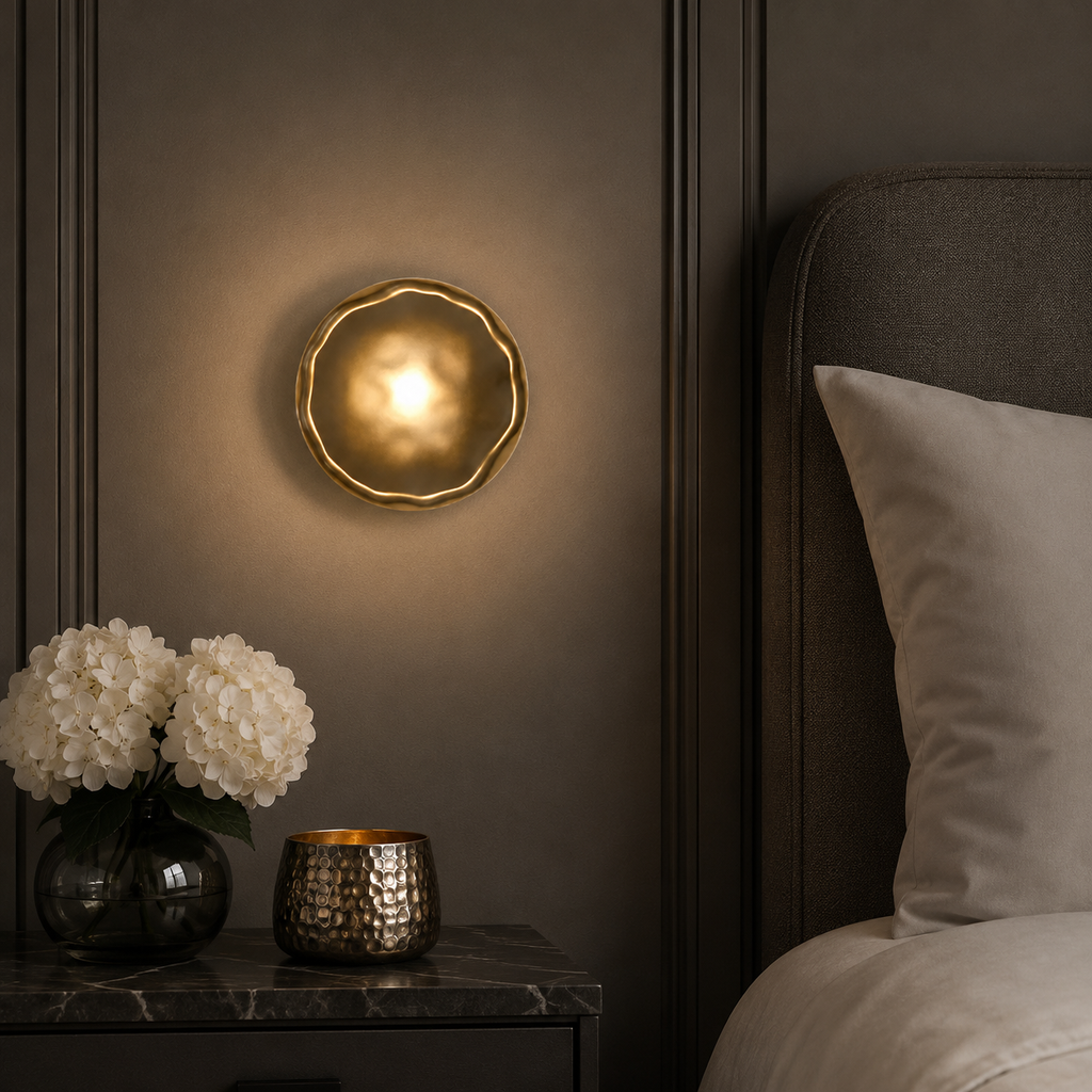 Casa Lumière Nordic Glazen Wandlamp - Ronde Design Lamp met Sfeerverlichting