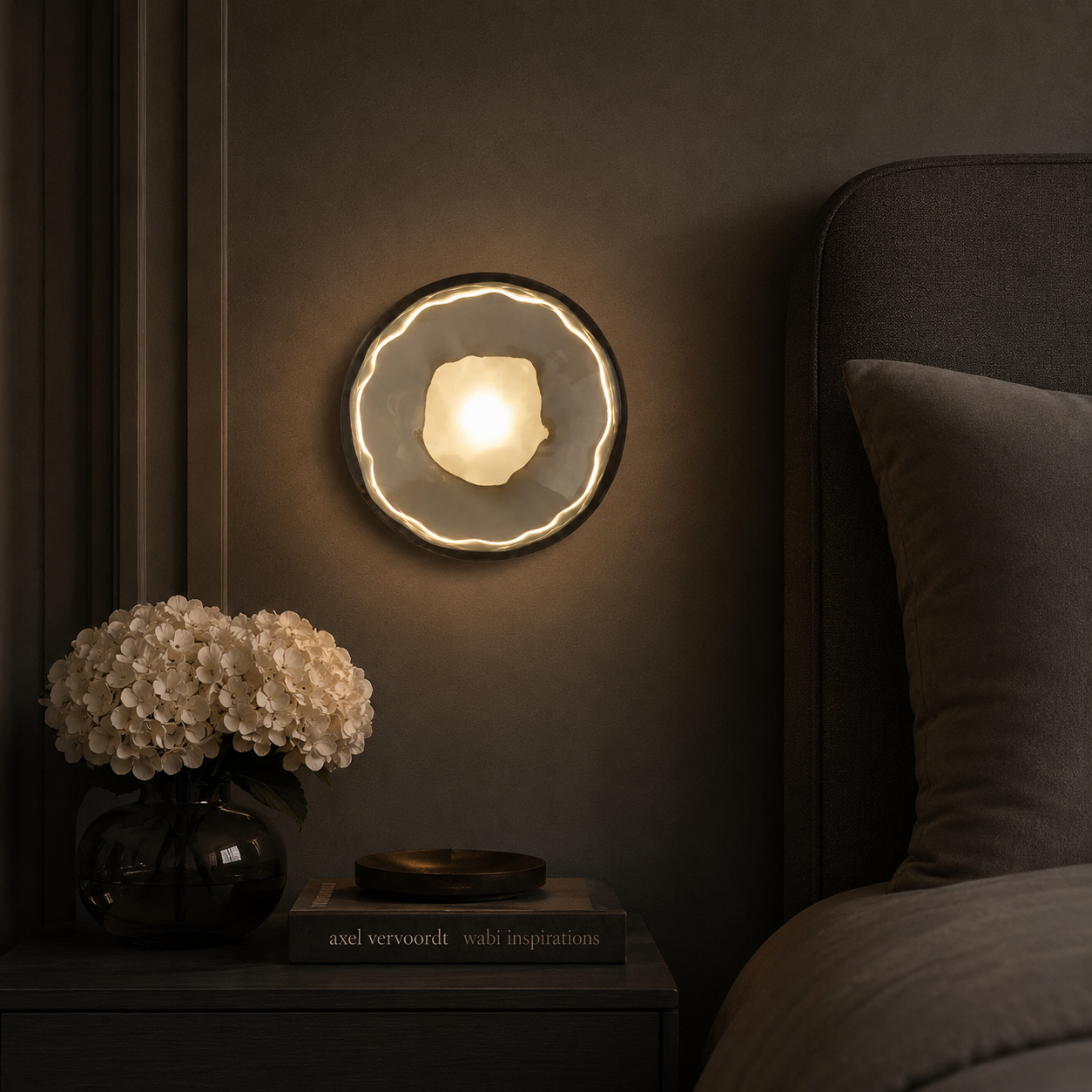 Casa Lumière Nordic Glazen Wandlamp - Ronde Design Lamp met Sfeerverlichting