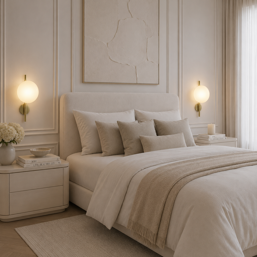 Casa Lumière Nordic Glazen Wandlamp - Ronde Design Lamp met Sfeerverlichting