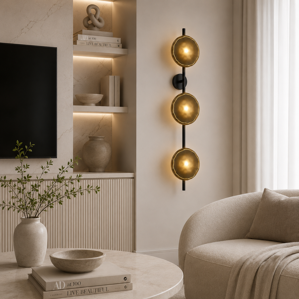 Casa Lumière Nordic Glazen Wandlamp - Ronde Design Lamp met Sfeerverlichting