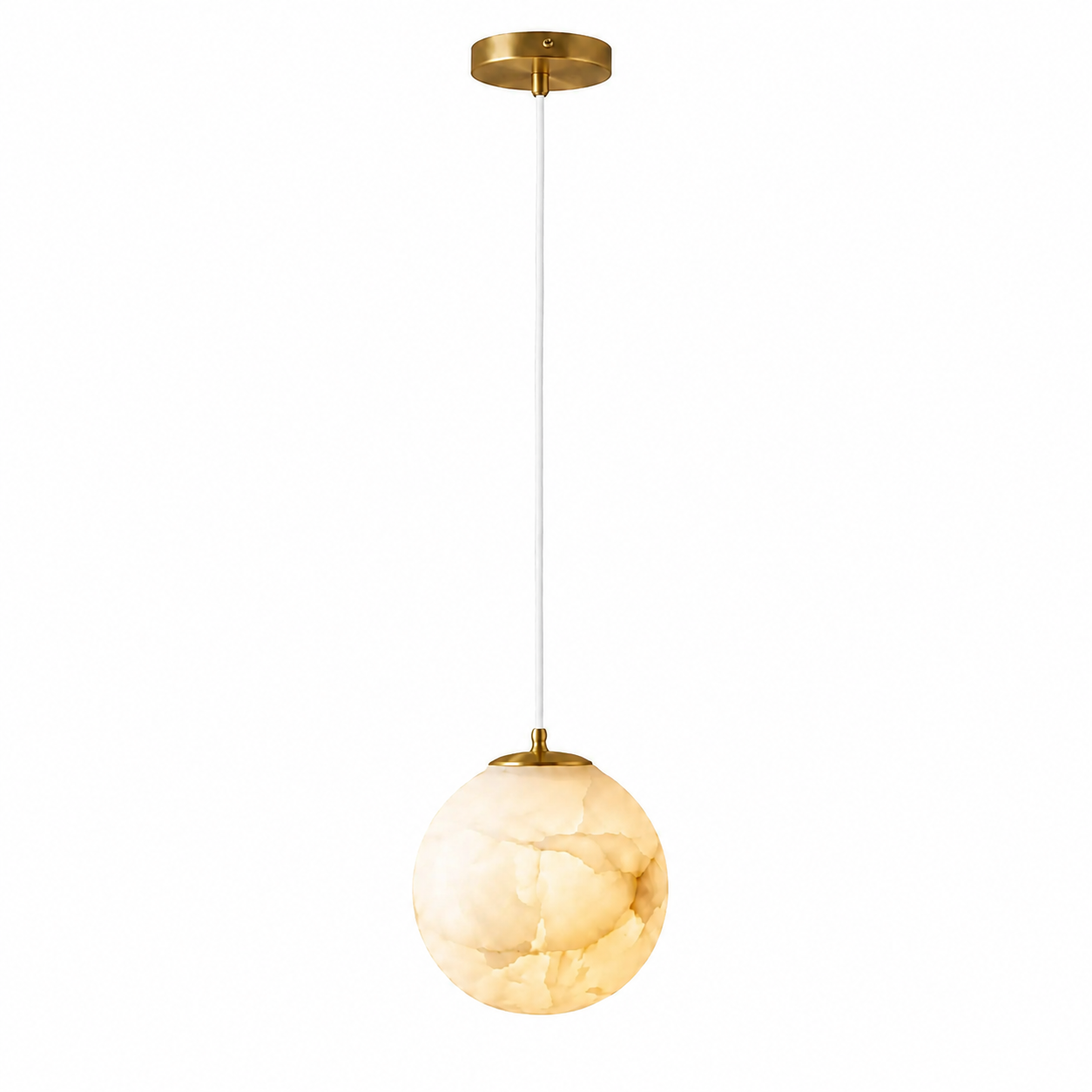 Casa Lumière Japandi Alabaster Hanglamp - Natuursteen Verlichting