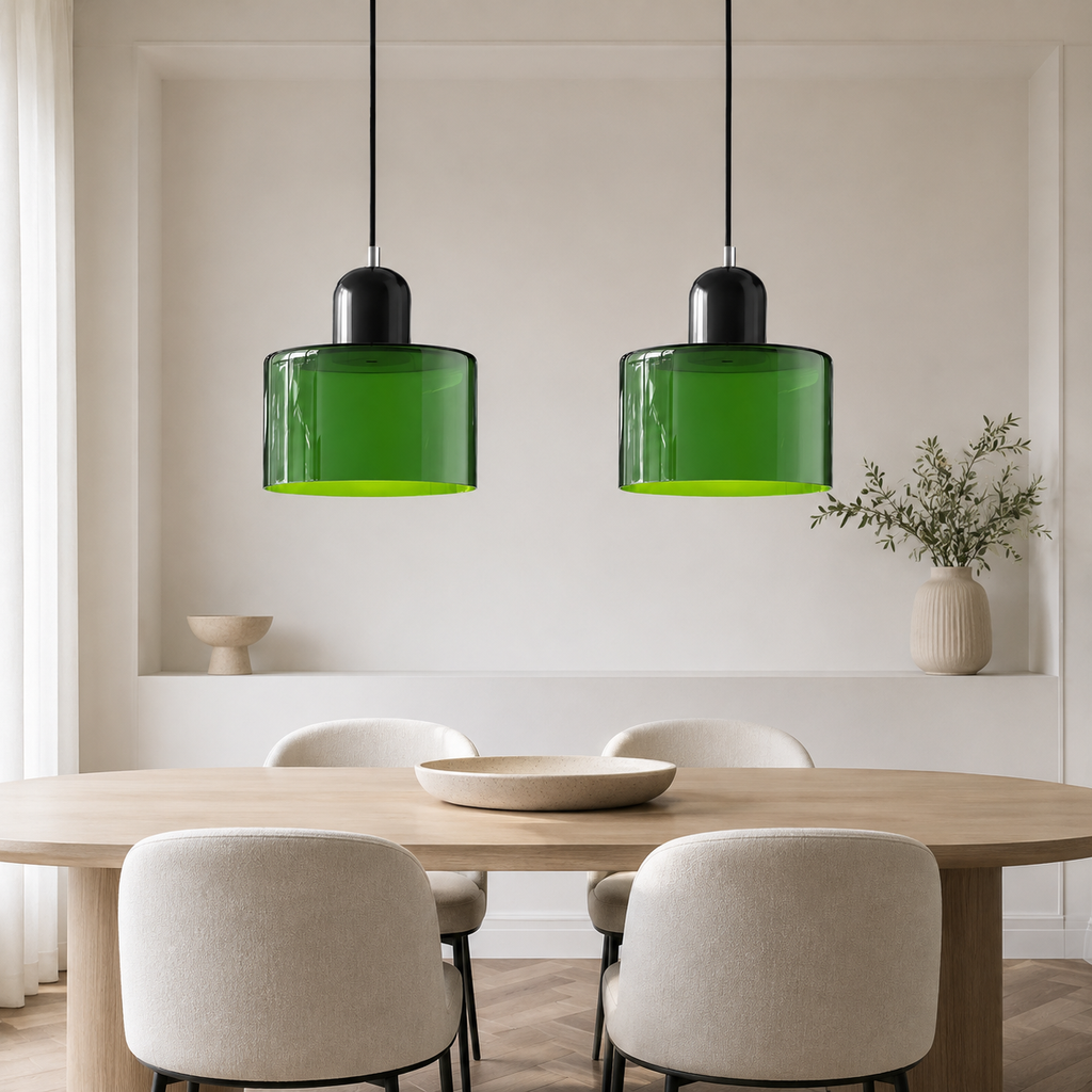 Casa Lumière Retro Glazen Hanglamp - Design Lamp Sfeerverlichting