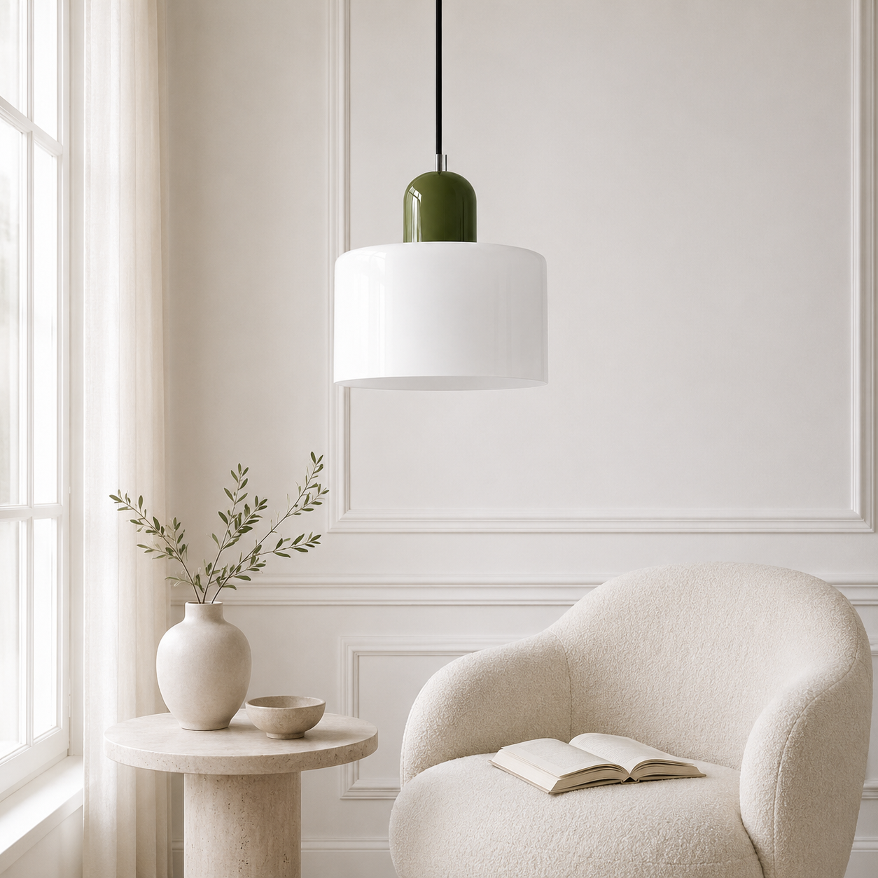 Casa Lumière Retro Glazen Hanglamp - Design Lamp Sfeerverlichting