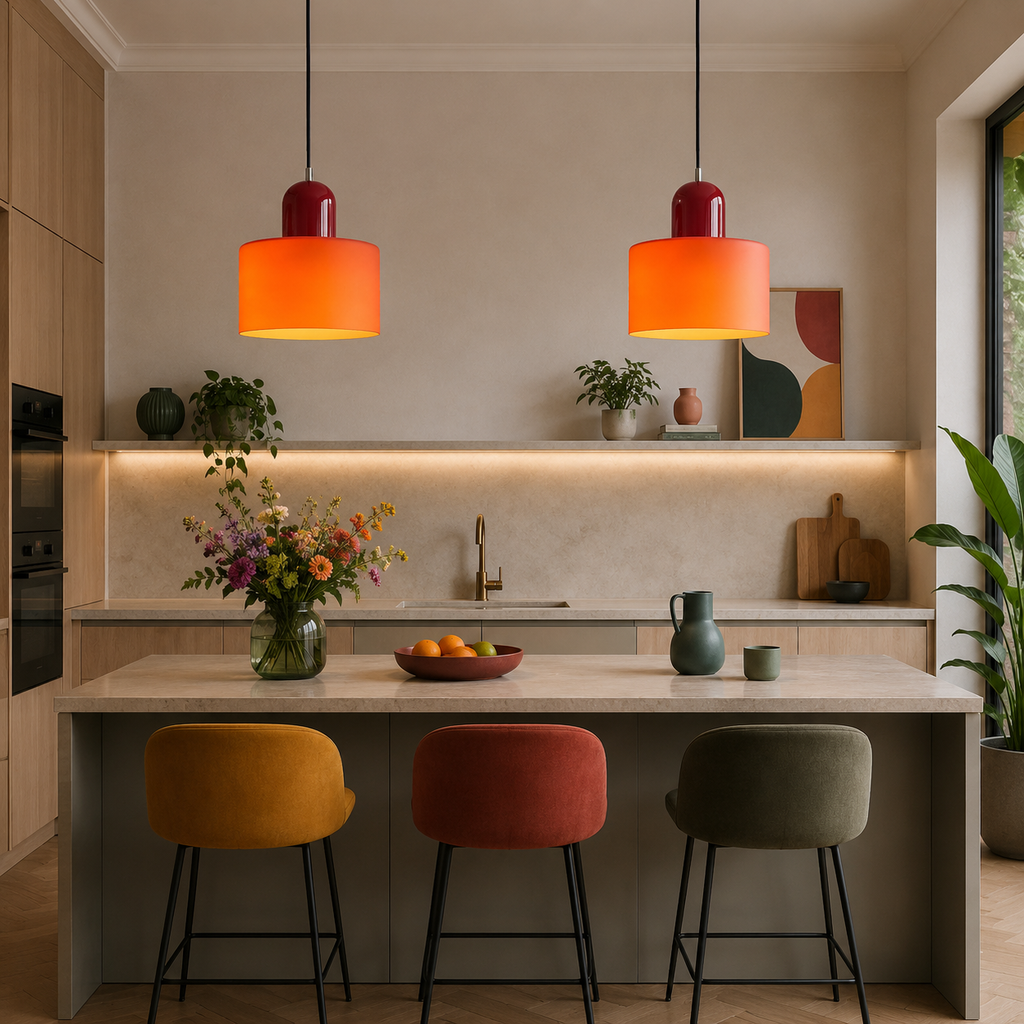 Casa Lumière Retro Glazen Hanglamp - Design Lamp Sfeerverlichting