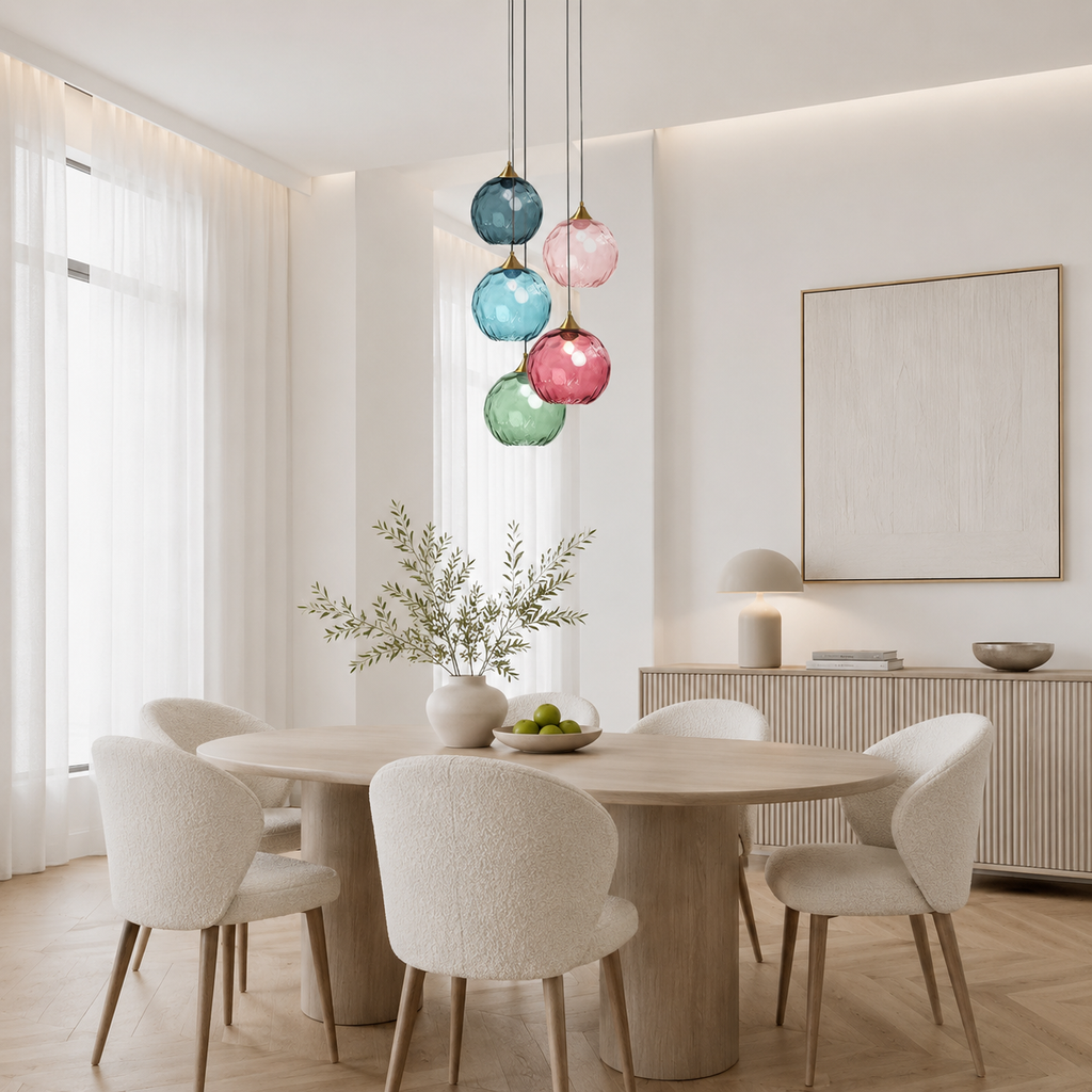 Casa Lumière Moderne Glazen Bol Hanglamp - Nordic LED Design
