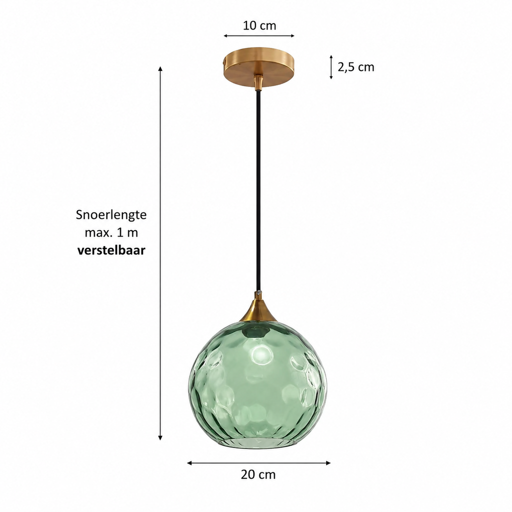 Casa Lumière Moderne Glazen Bol Hanglamp - Nordic LED Design
