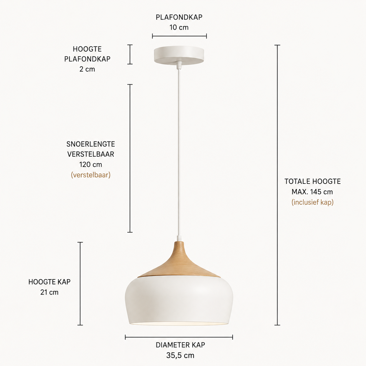 Casa Lumière Scandinavische Design Hanglamp - Modern Interieur