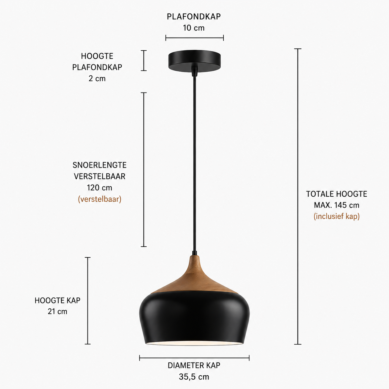 Casa Lumière Scandinavische Design Hanglamp - Modern Interieur