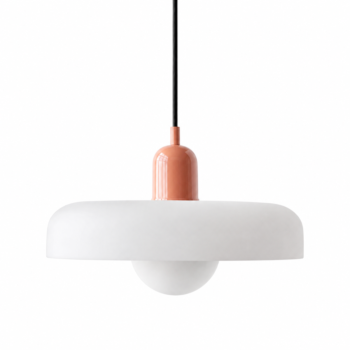 Casa Lumière Retro Hanglamp - Gekleurd Glas & Glazen Bol Sfeerverlichting