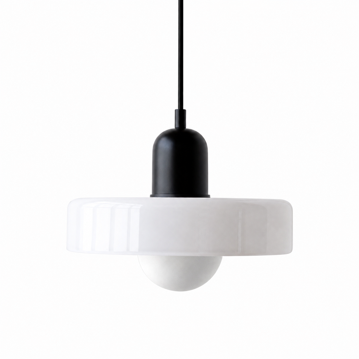 Casa Lumière Retro Hanglamp - Gekleurd Glas & Glazen Bol Sfeerverlichting
