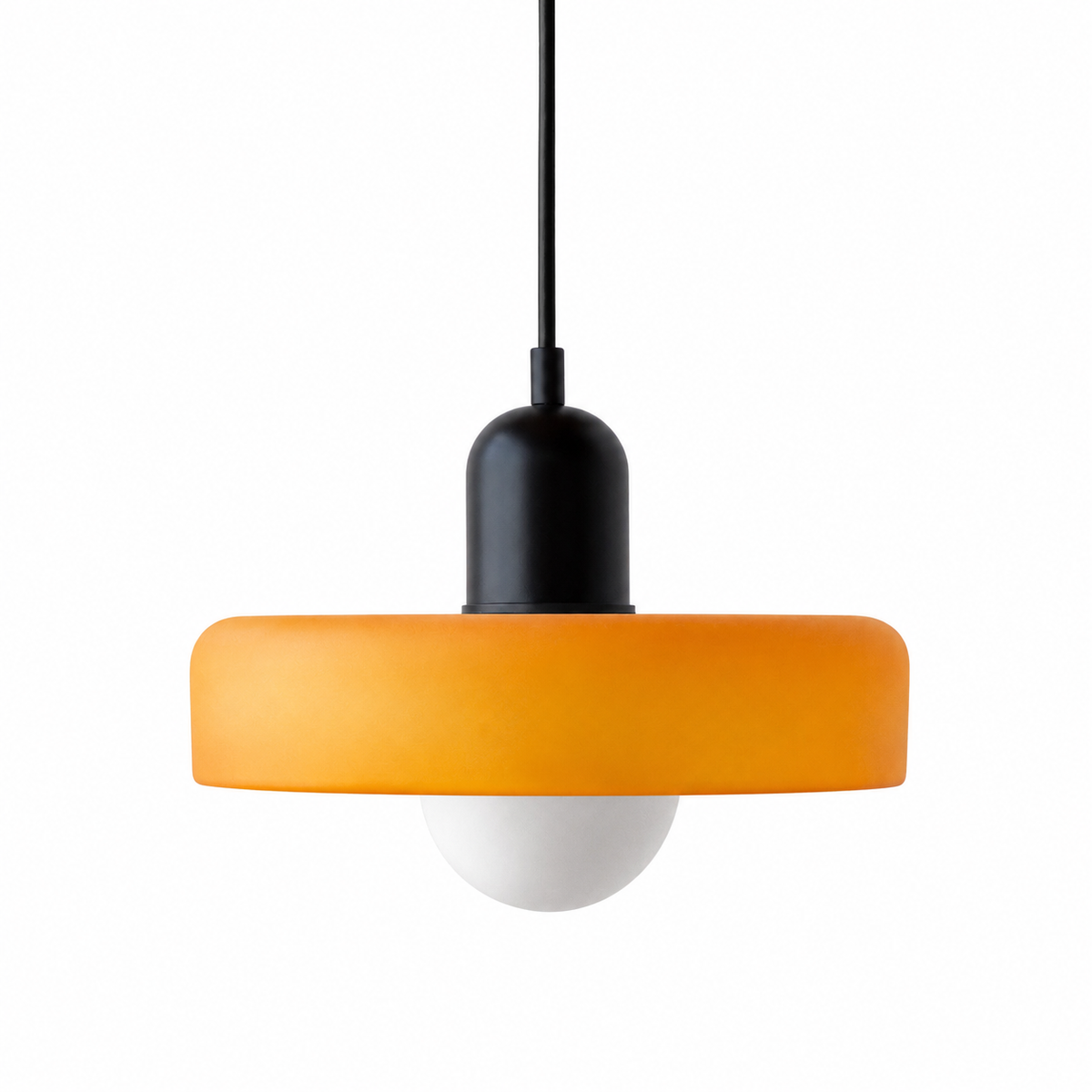 Casa Lumière Retro Hanglamp - Gekleurd Glas & Glazen Bol Sfeerverlichting