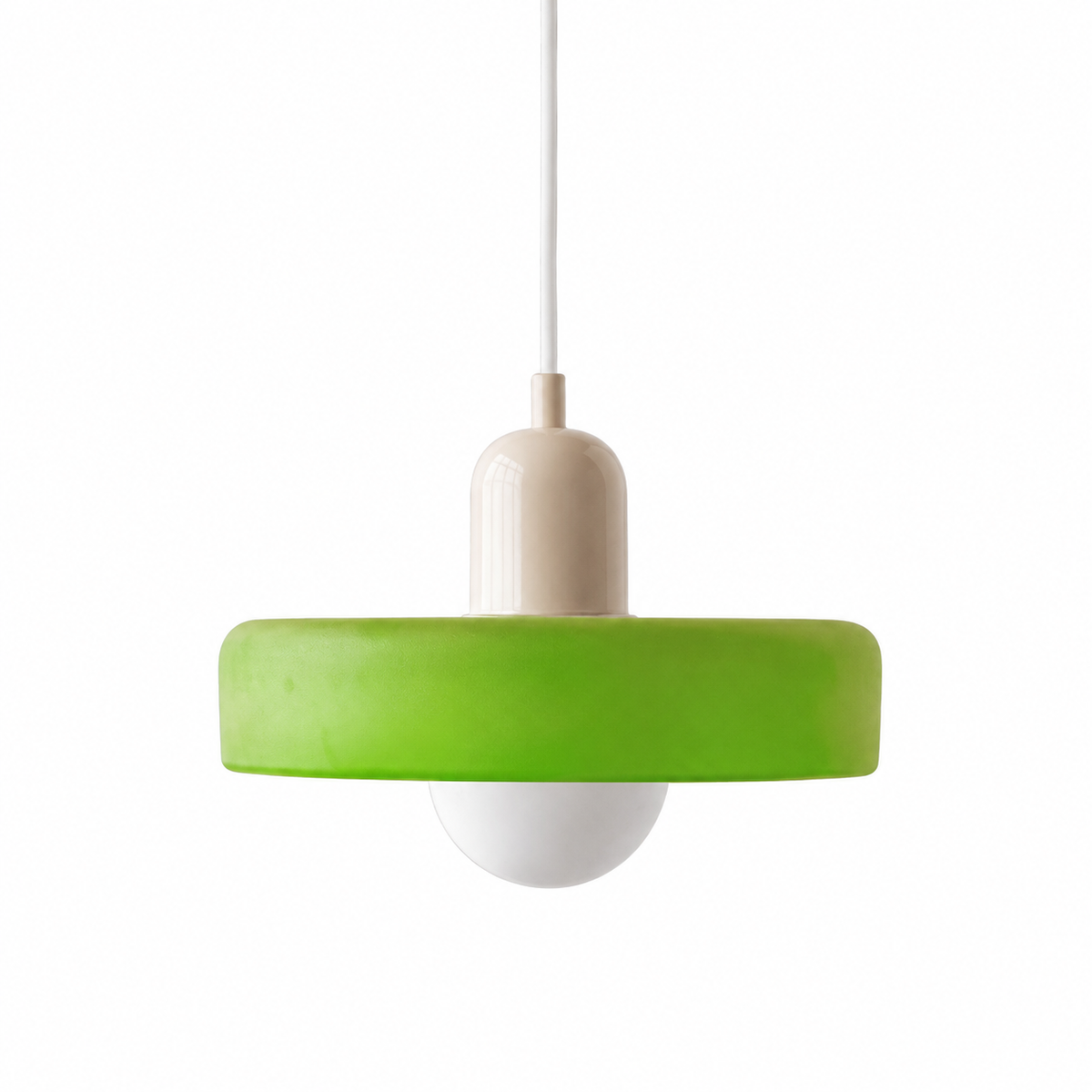 Casa Lumière Retro Hanglamp - Gekleurd Glas & Glazen Bol Sfeerverlichting