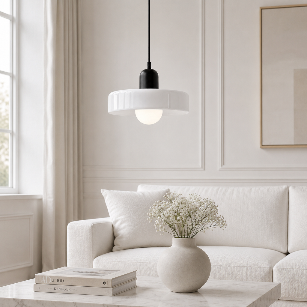 Casa Lumière Retro Hanglamp - Gekleurd Glas & Glazen Bol Sfeerverlichting