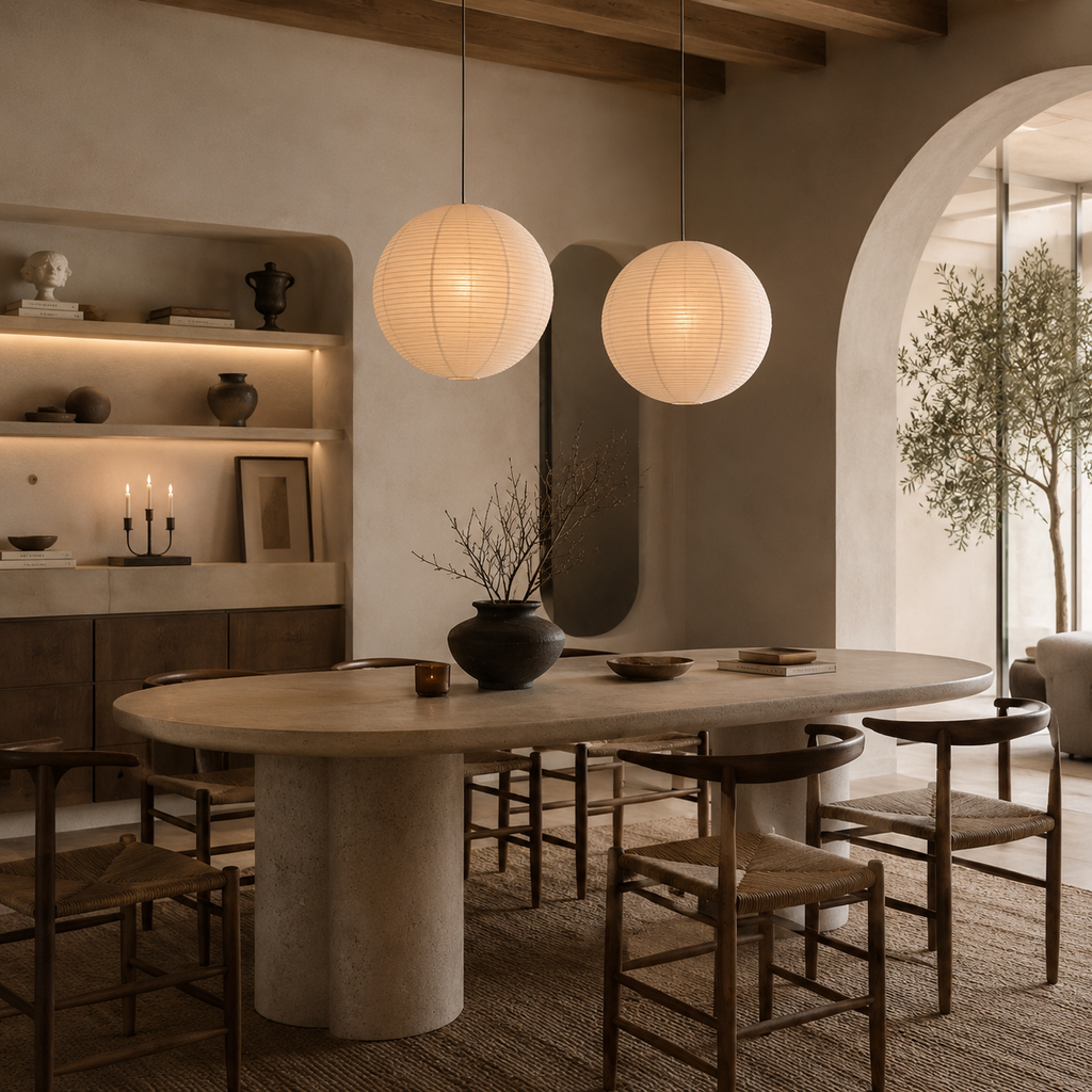 Casa Lumière Papieren Japandi Hanglamp - Design Lamp Sfeerverlichting