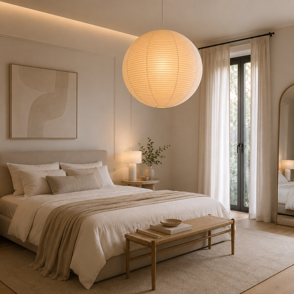 Casa Lumière Papieren Japandi Hanglamp - Design Lamp Sfeerverlichting