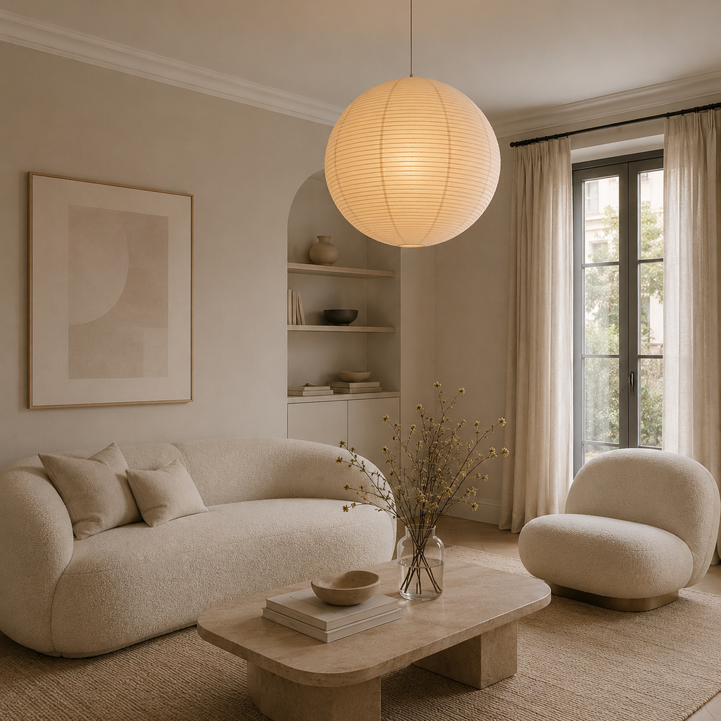 Casa Lumière Papieren Japandi Hanglamp - Design Lamp Sfeerverlichting