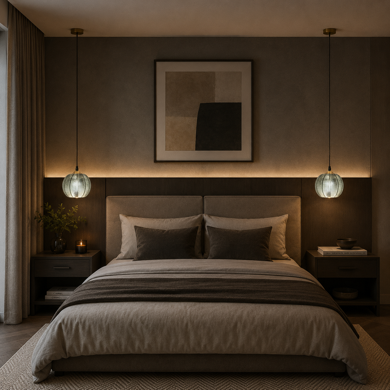 Casa Lumière Glazen Hanglamp Bladpatroon - Design Lamp