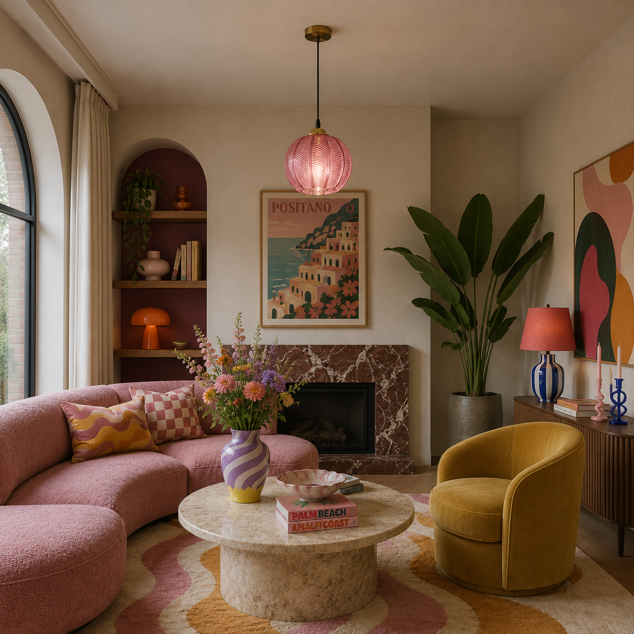 Casa Lumière Glazen Hanglamp Bladpatroon - Design Lamp