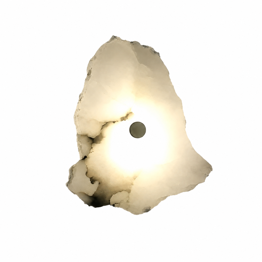 Casa Lumière Organische Marmeren Wandlamp - Design Lamp Zachte Sfeerverlichting