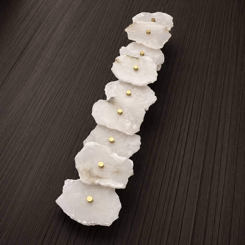 Casa Lumière Organische Marmeren Wandlamp - Design Lamp Zachte Sfeerverlichting