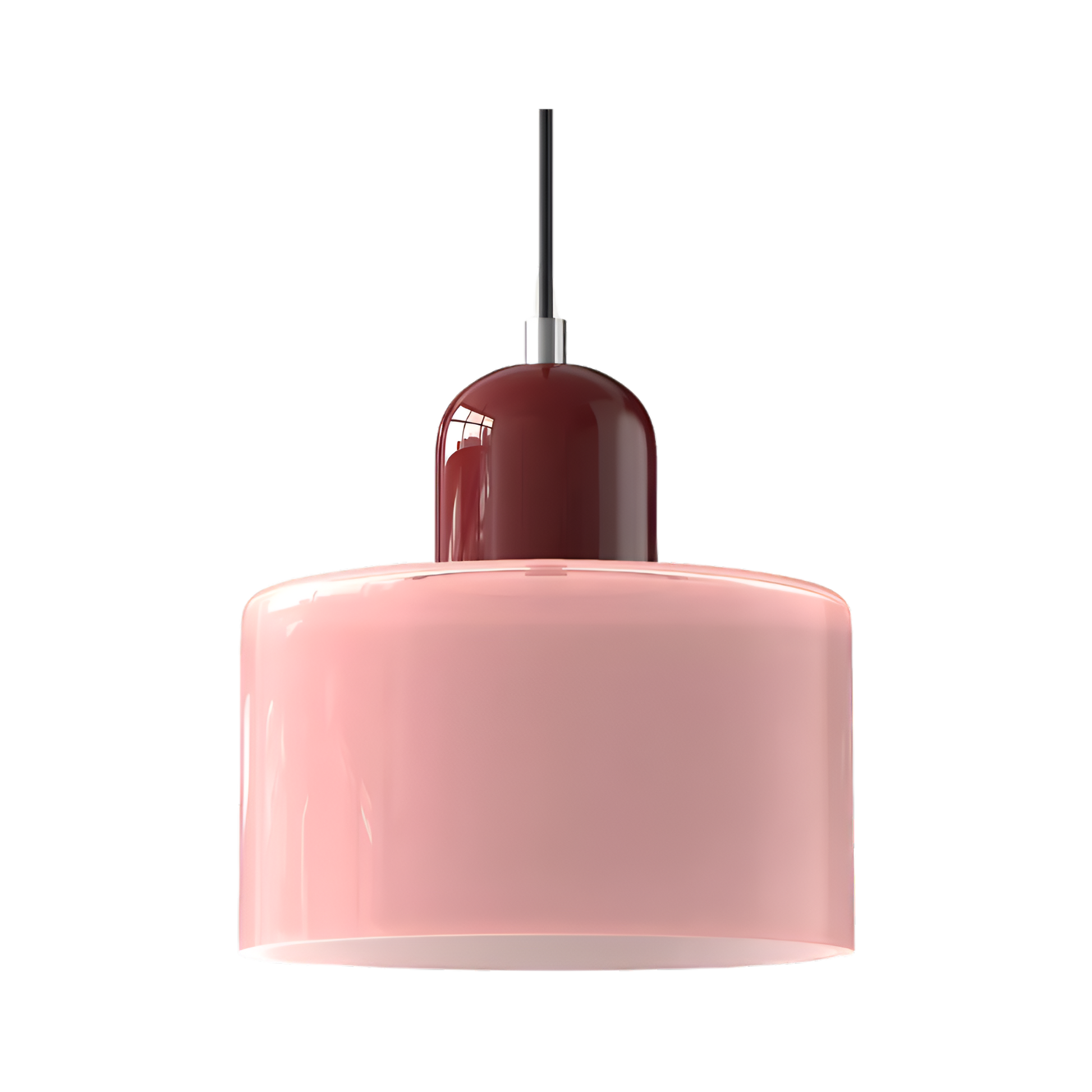 Casa Lumière Scandinavische Glazen Hanglamp - Metalen basis in twee tinten