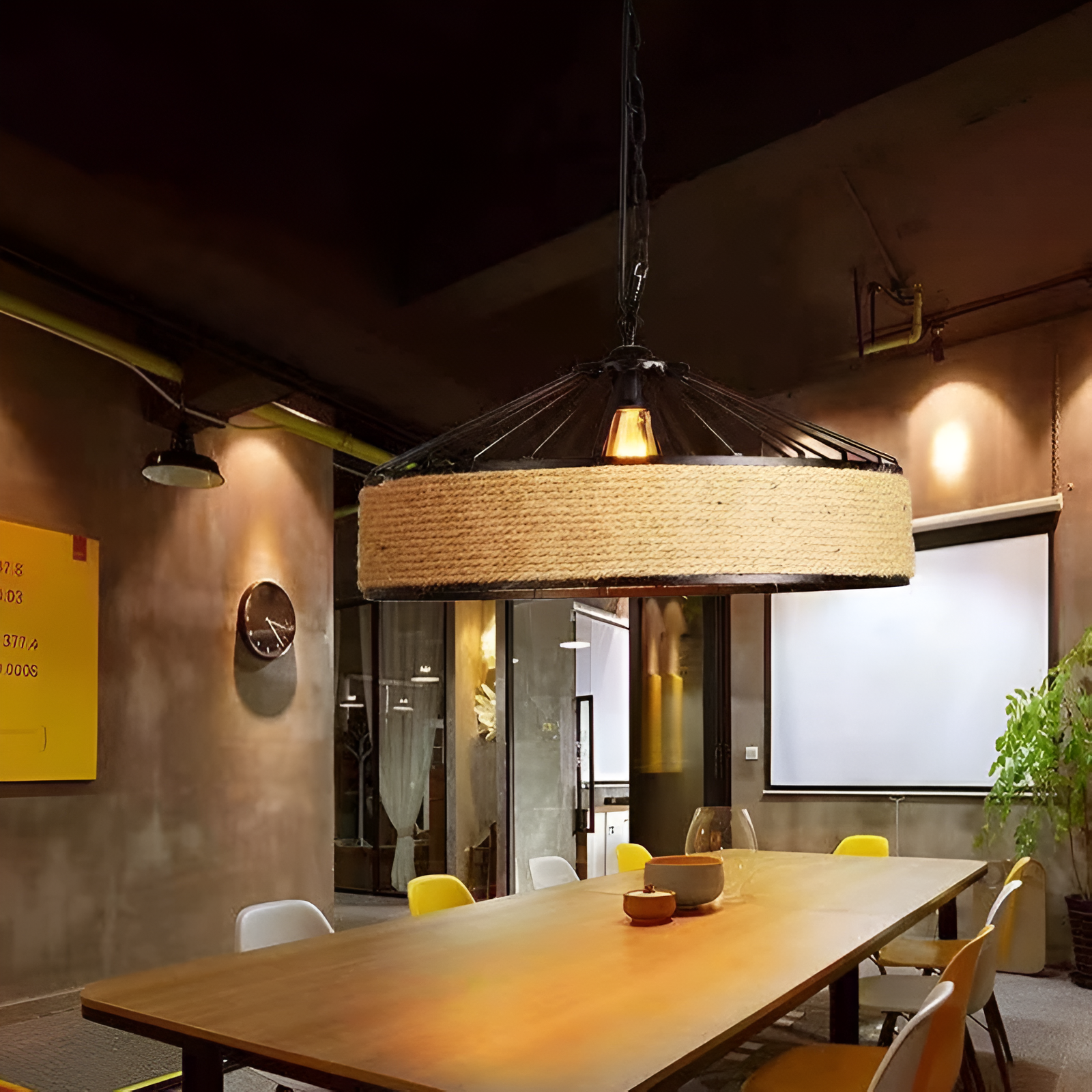 Casa Lumière Classic Hemp Rope Hanglamp - Rustiek IJzer