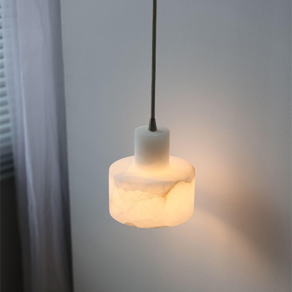 Casa Lumière Nordic Cylindrische Alabaster Hanglamp - Keuken Eiland, Slaapkamer, Eettafel