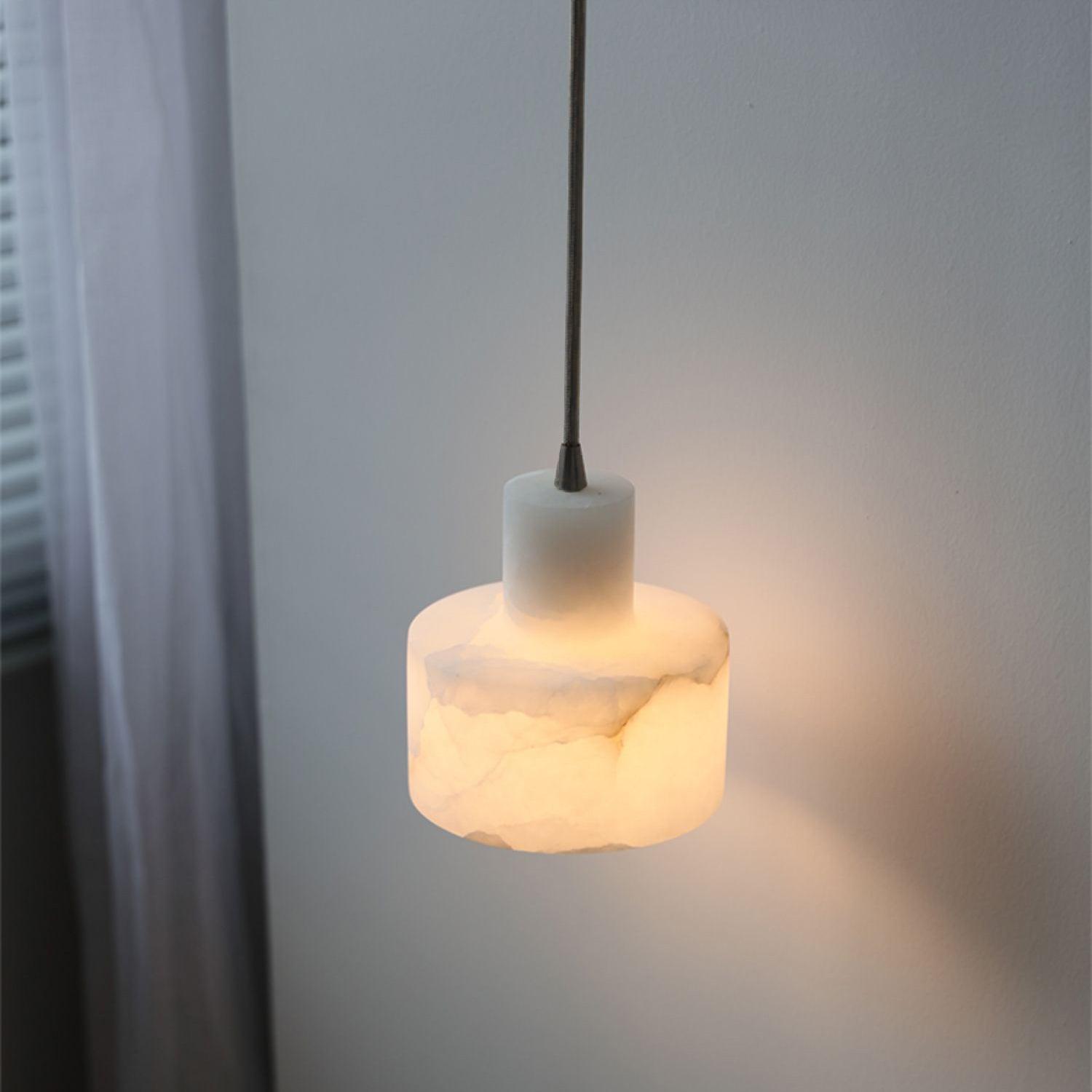 Casa Lumière Nordic Cylindrische Alabaster Hanglamp - Keuken Eiland, Slaapkamer, Eettafel