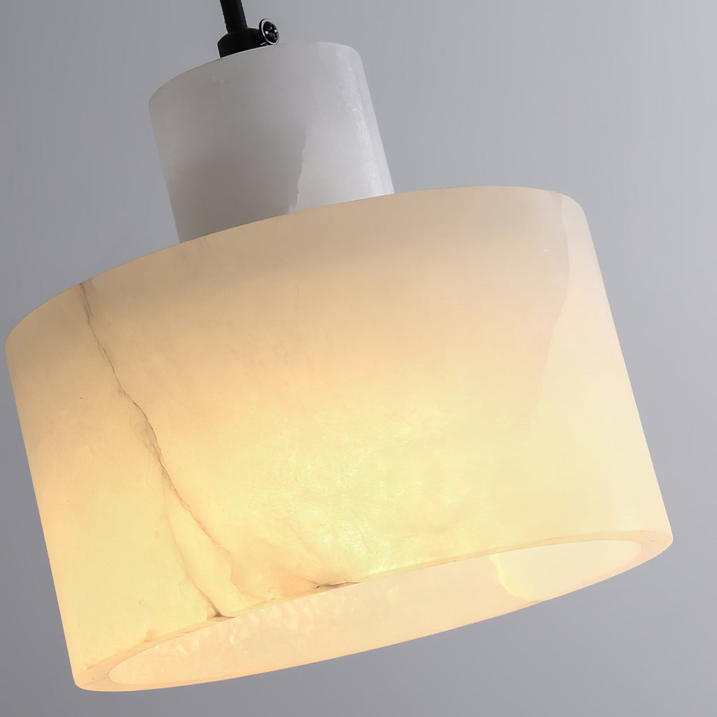 Casa Lumière Nordic Cylindrische Alabaster Hanglamp - Keuken Eiland, Slaapkamer, Eettafel