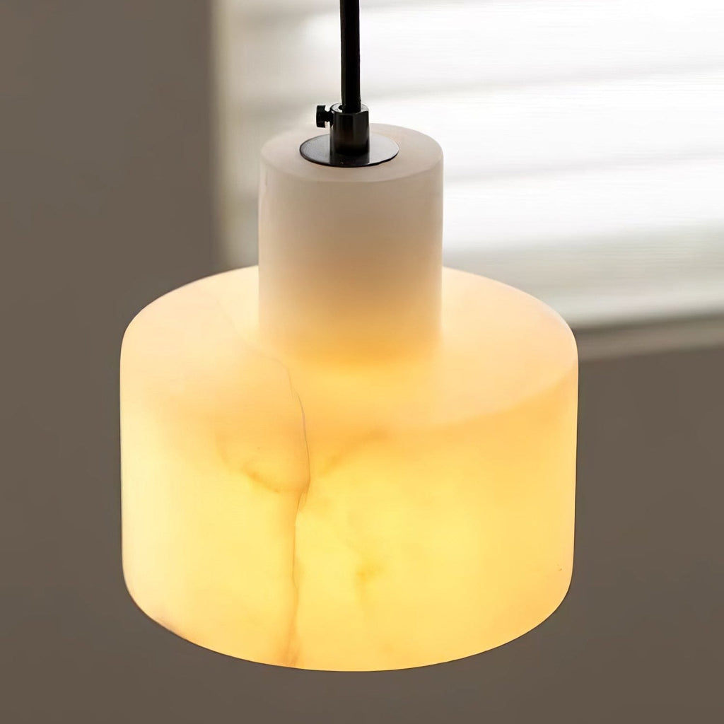 Casa Lumière Nordic Cylindrische Alabaster Hanglamp - Keuken Eiland, Slaapkamer, Eettafel