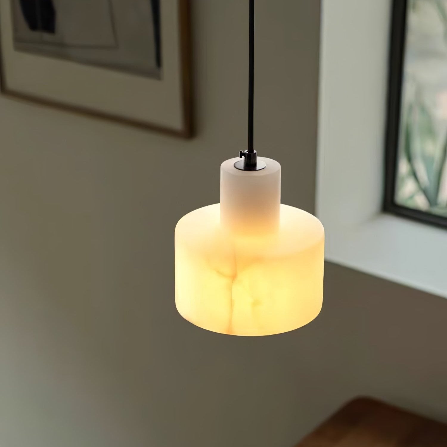 Casa Lumière Nordic Cylindrische Alabaster Hanglamp - Keuken Eiland, Slaapkamer, Eettafel