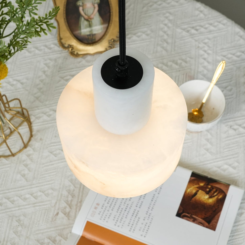 Casa Lumière Nordic Cylindrische Alabaster Hanglamp - Keuken Eiland, Slaapkamer, Eettafel