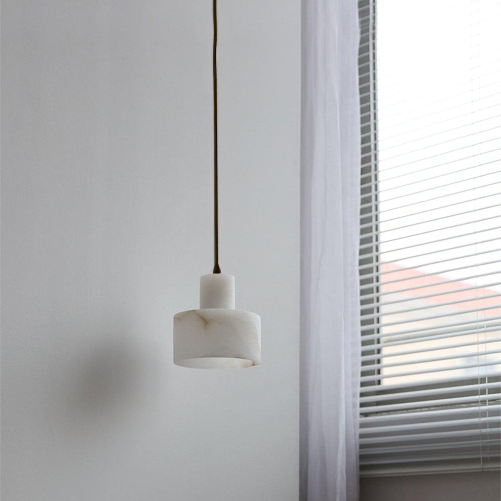 Casa Lumière Nordic Cylindrische Alabaster Hanglamp - Keuken Eiland, Slaapkamer, Eettafel