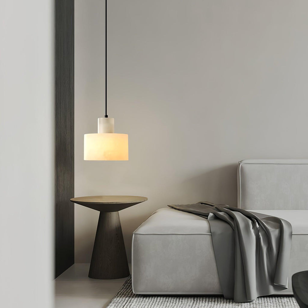 Casa Lumière Nordic Cylindrische Alabaster Hanglamp - Keuken Eiland, Slaapkamer, Eettafel