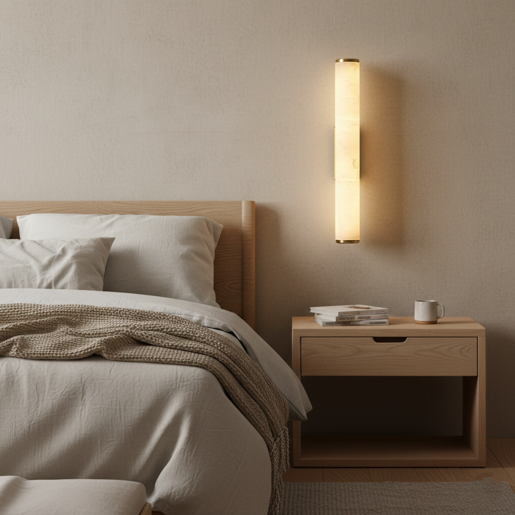 Casa Lumière Callisto Marmeren Wandlamp met Koper – Modern Design & Warme Sfeerverlichting