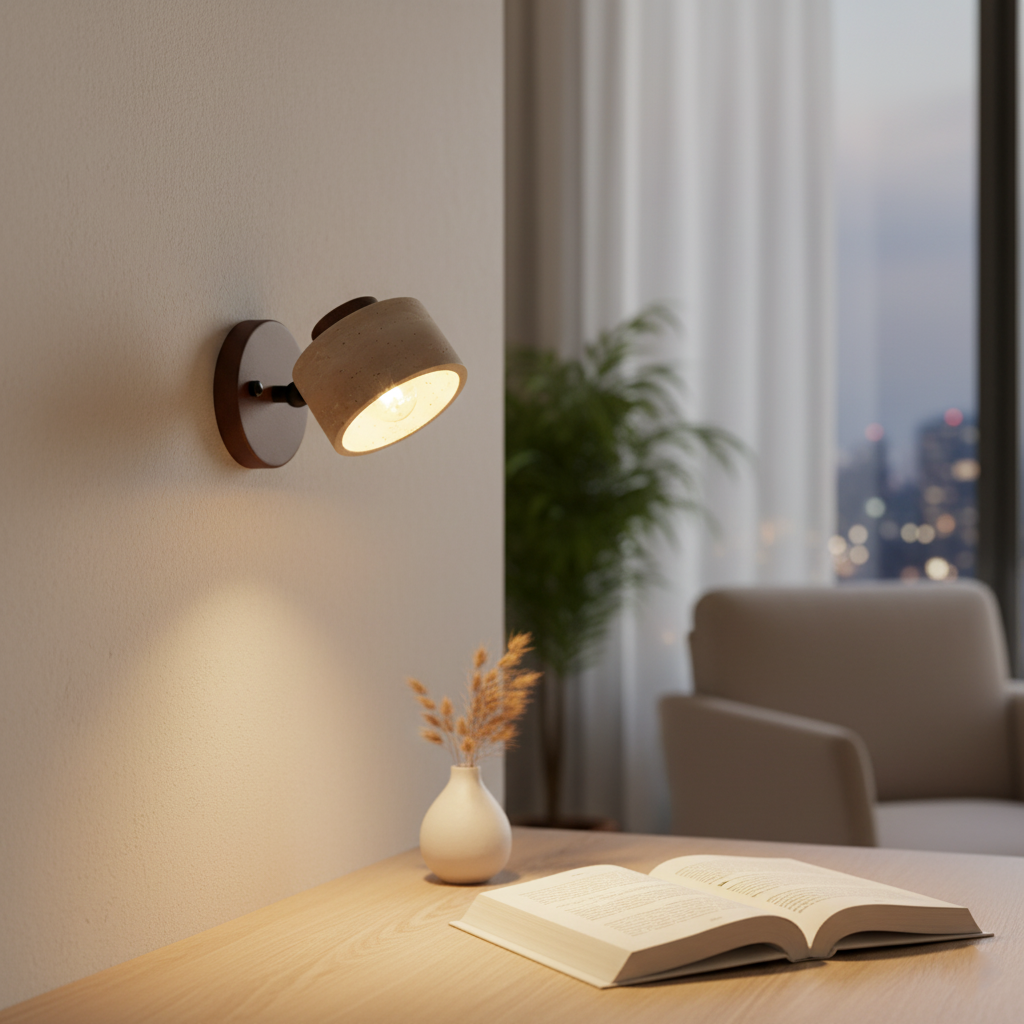 Casa Lumière Minimalistische Travertine Wandlamp - Richtbare Wandverlichting om te lezen of studeren