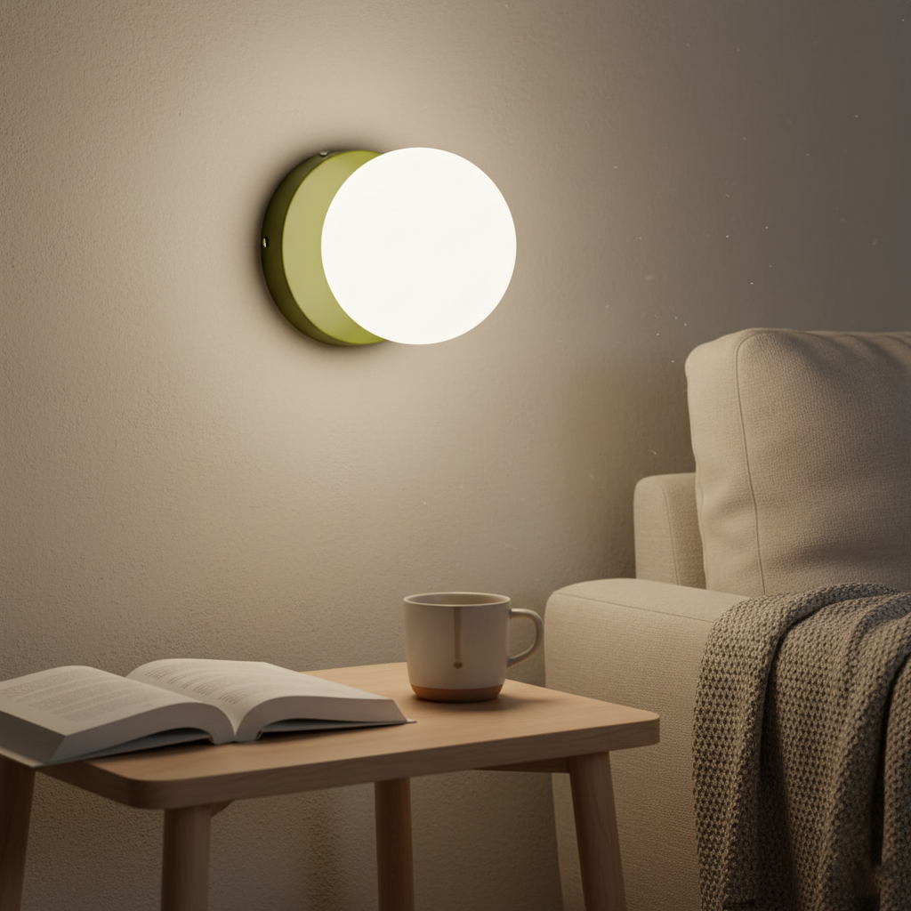Casa Lumière Nordic Minimalistische LED Wandlamp - Ronde Vorm met Glazen Bol